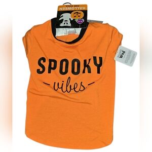 Spooky Vibes Orange Dog T-Shirt